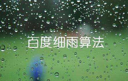詳細(xì)理解細(xì)雨算法2.0規(guī)則分析
